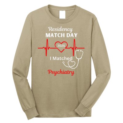 2025 Medical Residency Match Day I matched Psychiatry Long Sleeve Shirt