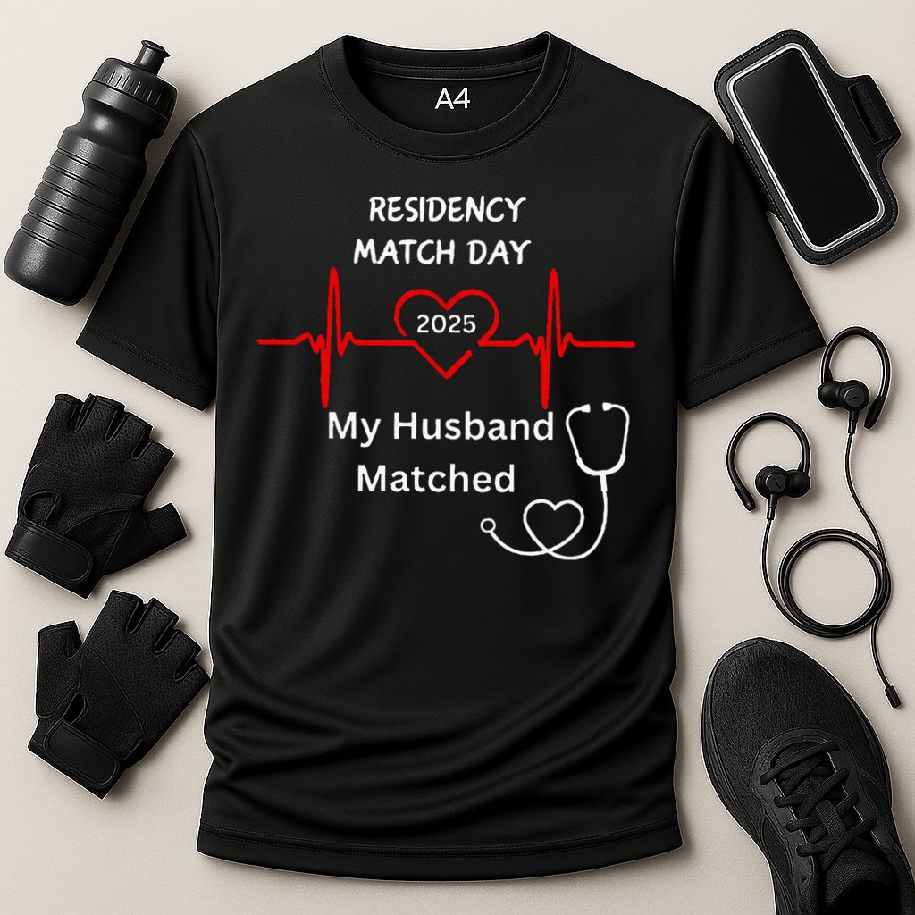 2025 Medical Residency Match Day My husband matched  Cooling Performance Crew T-Shirt