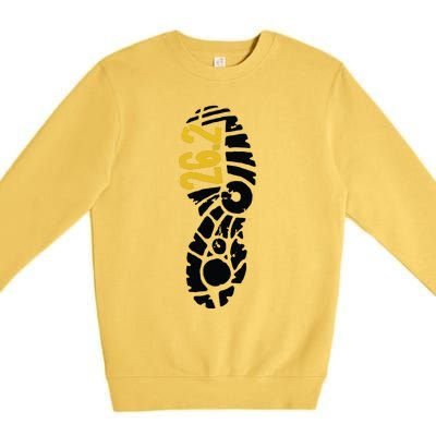 262 Marathon Runner Footprint Premium Crewneck Sweatshirt