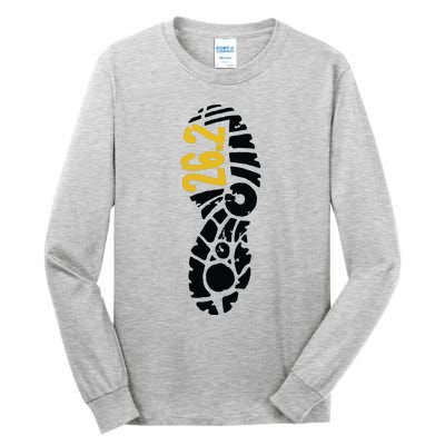 262 Marathon Runner Footprint Tall Long Sleeve T-Shirt