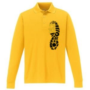 262 Marathon Runner Footprint Performance Long Sleeve Polo