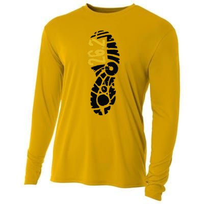 262 Marathon Runner Footprint Cooling Performance Long Sleeve Crew