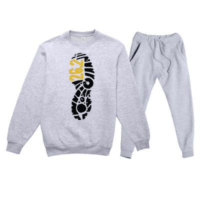 262 Marathon Runner Footprint Premium Crewneck Sweatsuit Set