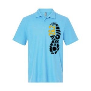 262 Marathon Runner Footprint Softstyle Adult Sport Polo