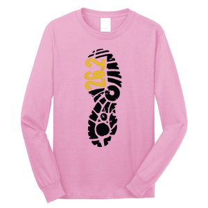 262 Marathon Runner Footprint Long Sleeve Shirt