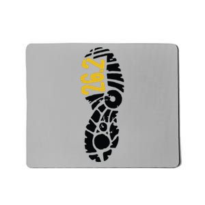 262 Marathon Runner Footprint Mousepad