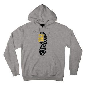 262 Marathon Runner Footprint Tall Hoodie