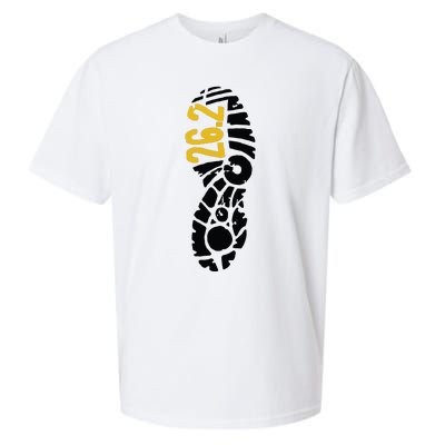 262 Marathon Runner Footprint Sueded Cloud Jersey T-Shirt