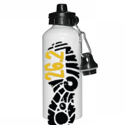 262 Marathon Runner Footprint Aluminum Water Bottle 