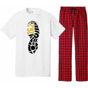 262 Marathon Runner Footprint Pajama Set