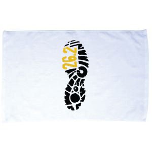 262 Marathon Runner Footprint Microfiber Hand Towel