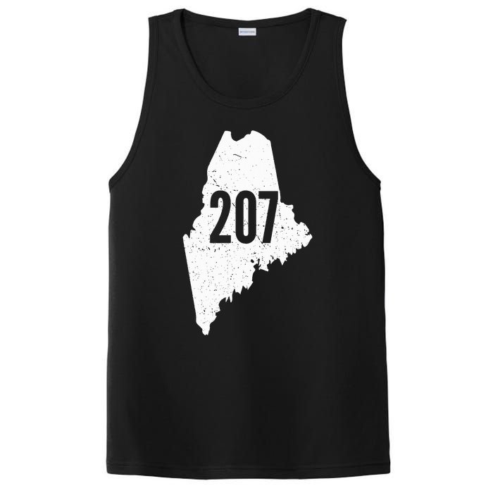 207 Maine State Area Code Outline Pride PosiCharge Competitor Tank