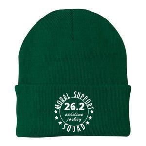 262 Moral Support Squad Funny Marathon Runner Knit Cap Winter Beanie