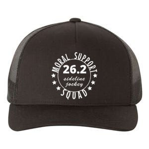 262 Moral Support Squad Funny Marathon Runner Yupoong Adult 5-Panel Trucker Hat