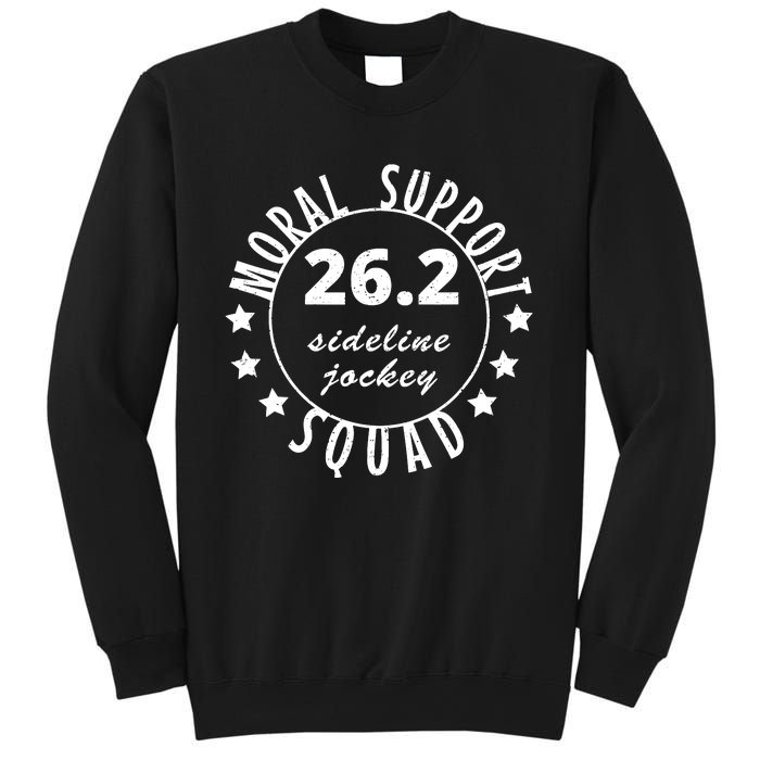 262 Moral Support Squad Funny Marathon Runner Sweatshirt