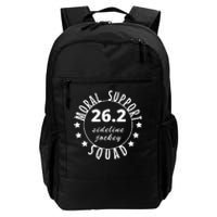 262 Moral Support Squad Funny Marathon Runner Daily Commute Backpack