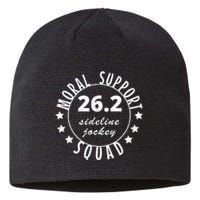 262 Moral Support Squad Funny Marathon Runner Sustainable Beanie