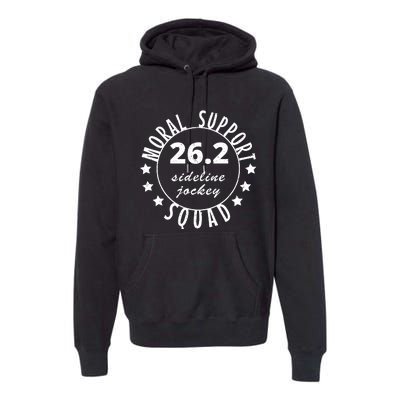 262 Moral Support Squad Funny Marathon Runner Premium Hoodie