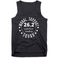 262 Moral Support Squad Funny Marathon Runner Tank Top