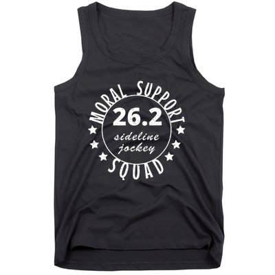 262 Moral Support Squad Funny Marathon Runner Tank Top