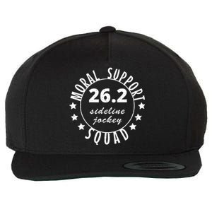 262 Moral Support Squad Funny Marathon Runner Wool Snapback Cap