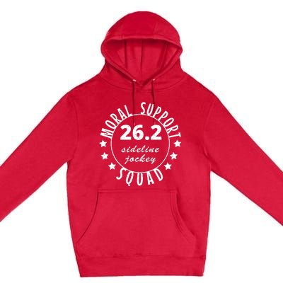 262 Moral Support Squad Funny Marathon Runner Premium Pullover Hoodie