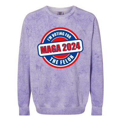 2024 Maga Trump Supporter Colorblast Crewneck Sweatshirt