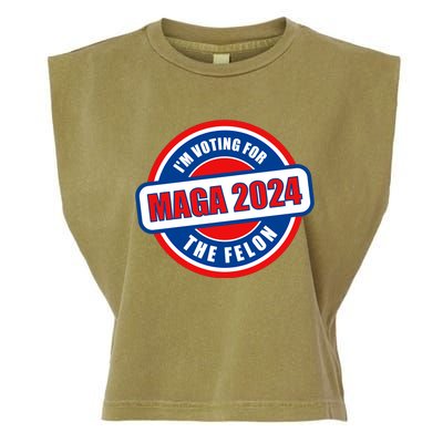 2024 Maga Trump Supporter Garment-Dyed Women's Muscle Tee