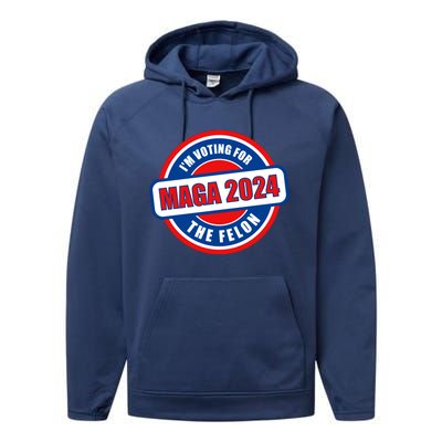 2024 Maga Trump Supporter Performance Fleece Hoodie