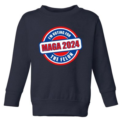 2024 Maga Trump Supporter Toddler Sweatshirt