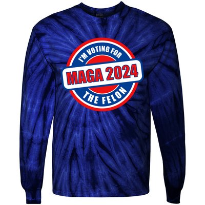 2024 Maga Trump Supporter Tie-Dye Long Sleeve Shirt