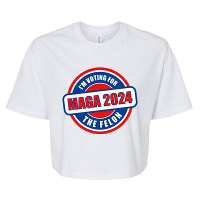 2024 Maga Trump Supporter Bella+Canvas Jersey Crop Tee