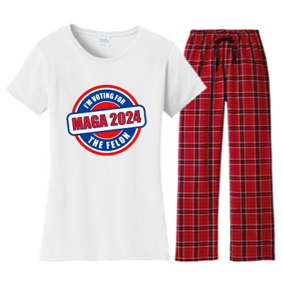 2024 Maga Trump Supporter Women's Flannel Pajama Set