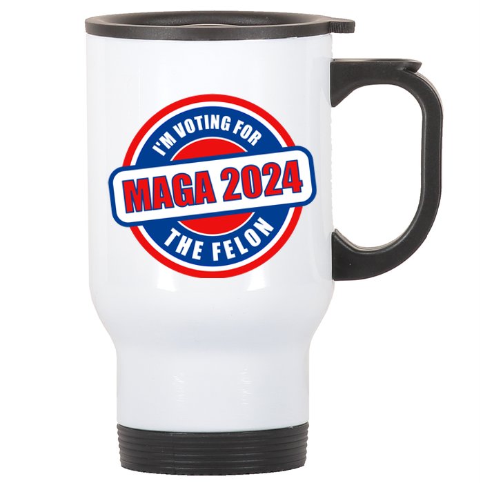 2024 Maga Trump Supporter Stainless Steel Travel Mug