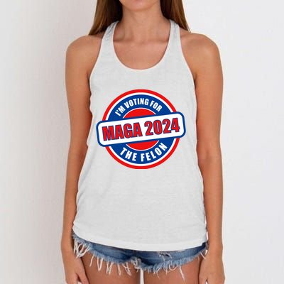 2024 Maga Trump Supporter Women's Knotted Racerback Tank