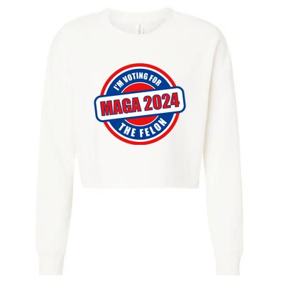 2024 Maga Trump Supporter Cropped Pullover Crew