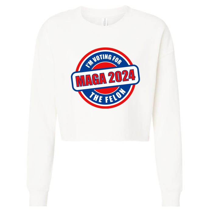 2024 Maga Trump Supporter Cropped Pullover Crew