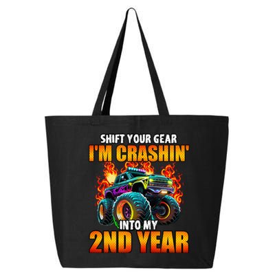 2nd Monster Truck Birthday Party Birthday 25L Jumbo Tote