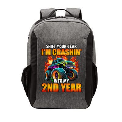 2nd Monster Truck Birthday Party Birthday Vector Backpack