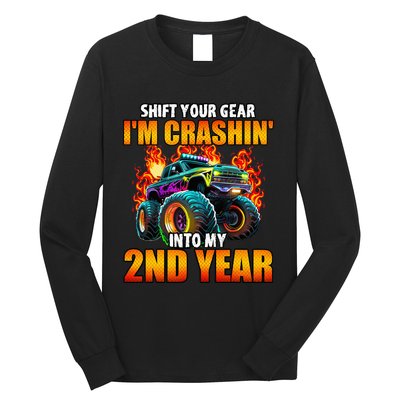 2nd Monster Truck Birthday Party Birthday Long Sleeve Shirt