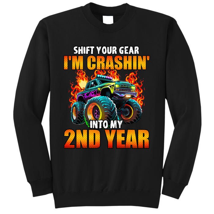 2nd Monster Truck Birthday Party Birthday Sweatshirt