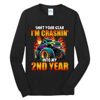 2nd Monster Truck Birthday Party Birthday Tall Long Sleeve T-Shirt