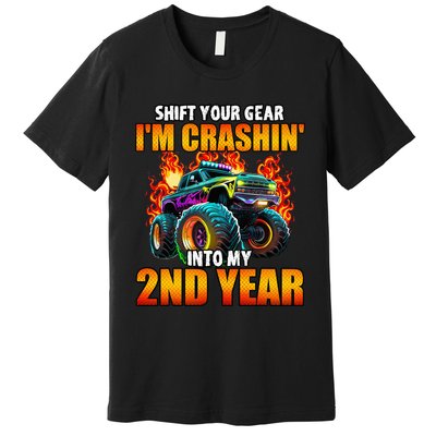 2nd Monster Truck Birthday Party Birthday Premium T-Shirt