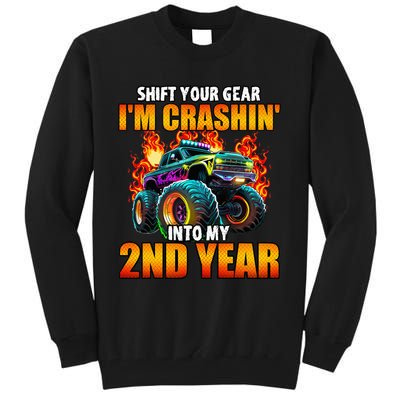 2nd Monster Truck Birthday Party Birthday Tall Sweatshirt