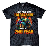 2nd Monster Truck Birthday Party Birthday Tie-Dye T-Shirt