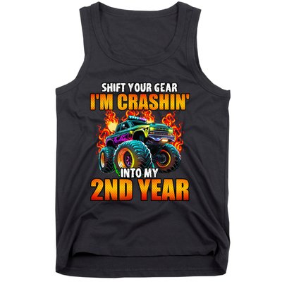 2nd Monster Truck Birthday Party Birthday Tank Top