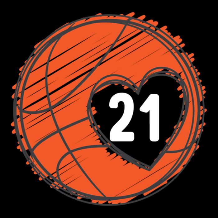 #21 Number 21 Basketball Graphic Saying Ball Bball Cute Gift Doggie Tank