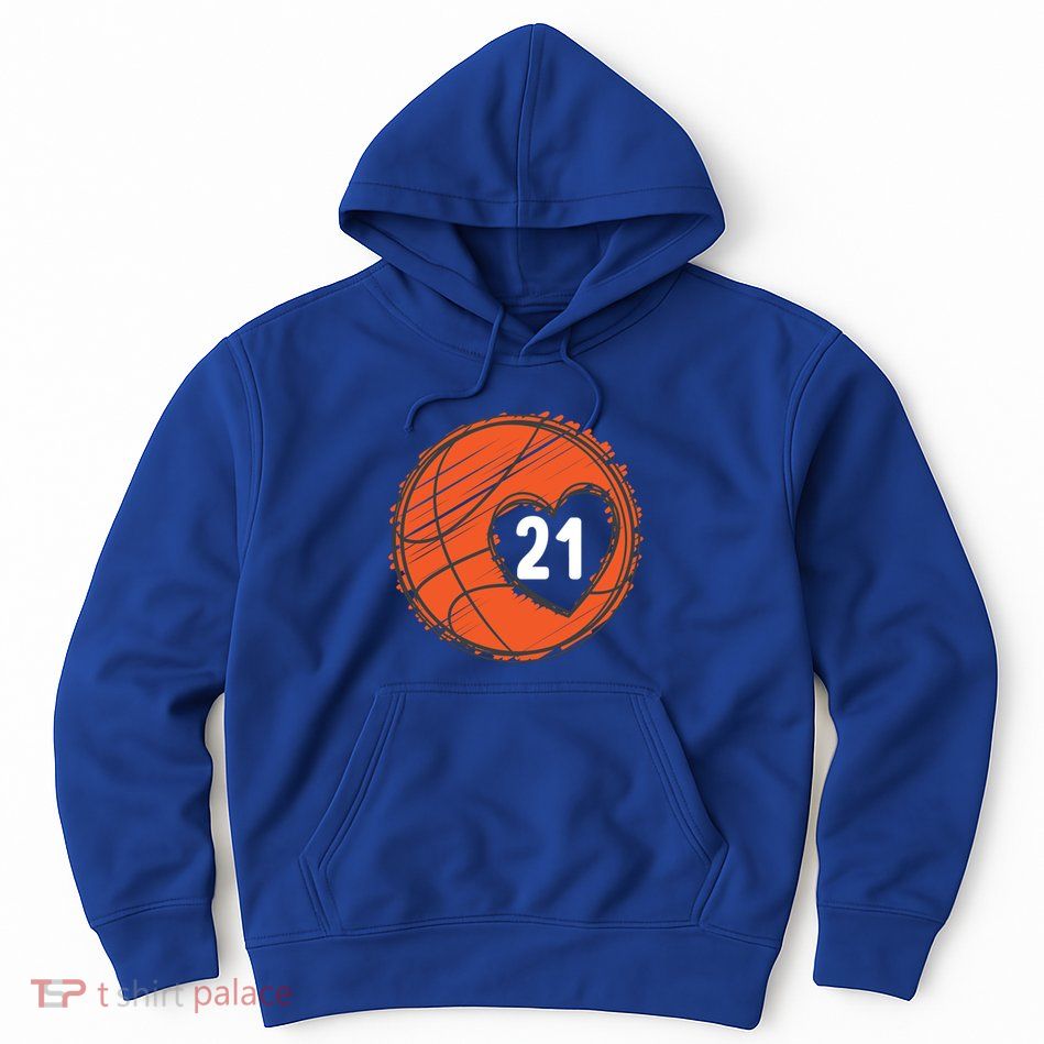 #21 Number 21 Basketball Graphic Saying Ball Bball Cute Gift Hoodie