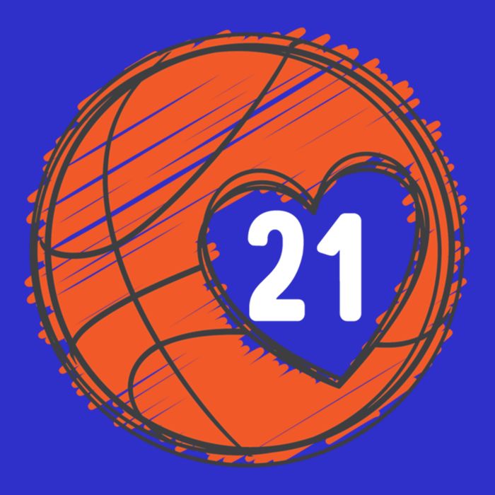 #21 Number 21 Basketball Graphic Saying Ball Bball Cute Gift Tall T-Shirt