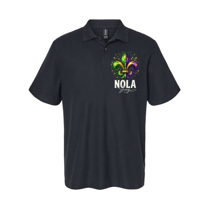 2025 Nola Always Never Forget New Orleans Strong Softstyle Adult Sport Polo